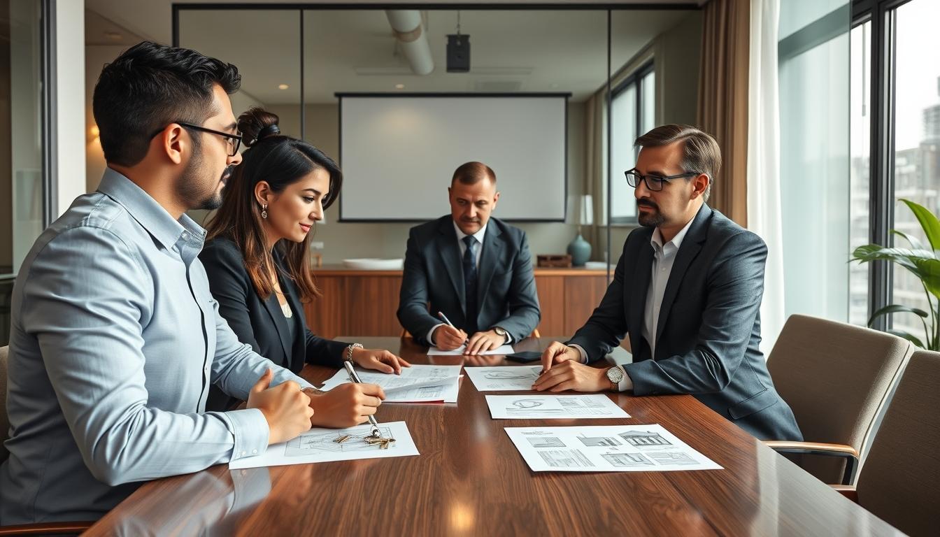 Family elder care planning discussion